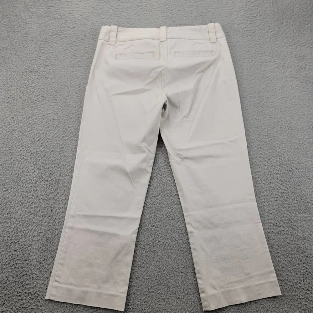 J.Crew Pants Womens 2 Tan Stretch‎ City Fit Capri Mid Rise Straight